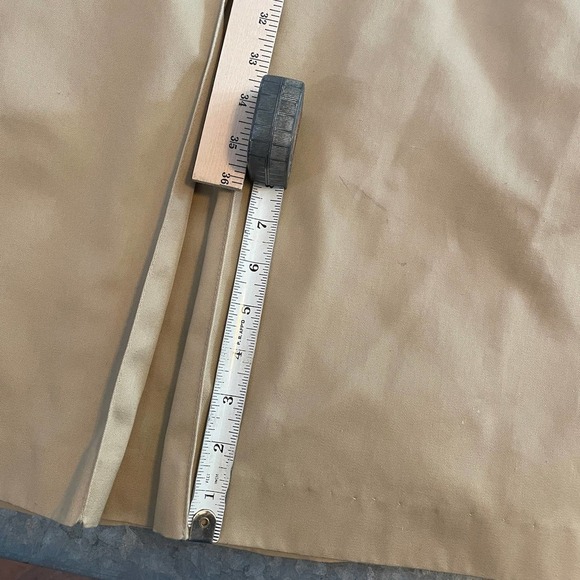 Vintage Uzzi Sherpa Quilted Lined Trench Coat Womens 11/12 Large Tan Khaki Korea - Picture 16 of 16